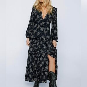 Nasty Gal Heart Tiered Maxi Dress